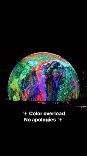 12K views · 706 reactions | Pure color exploding into the night—this is how we close the year.  Happy New Year, Vegas. #StunningVegasSphere #sphere #HappyNewYear #ColorExplosion #VegasVibes #OnlyInVegas | Stunning Vegas Sphere | Facebook