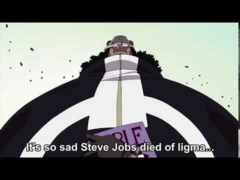 It's so sad Steve Jobs died of ligma [One Piece]