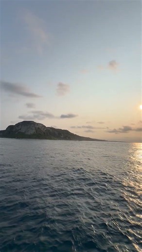 粟国島ダイビング早朝エントリー前