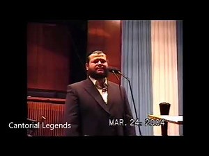 Cantor Yitzchok Meir Helfgot - Hu Ya'aseh Shalom Concert 2004 With Mordechai Sobol