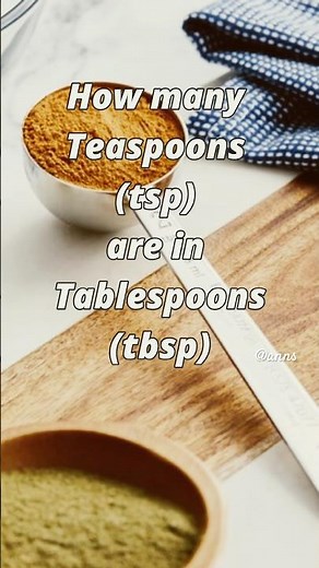 How many Tsp are in Tbsp | Teaspoon vs Tablespoon | Tsp vs Tbsp🥄#Shorts #kitchen