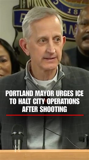 MOMENTS AGO: Portland Mayor Keith Wilson urges ICE to halt operations in the city after a shooting. According to DHS, a Border Patrol agent fired a defensive shot after a driver linked to Tren de Aragua allegedly tried to run over federal agents. | Fox News