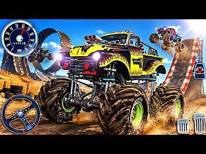 Monster Truck Driving Open World Game 3D - Impossible Car Stunt Drive | Android Gameplay