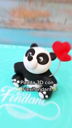 Cómo hacer un hermoso panda 3D con Flexifondant