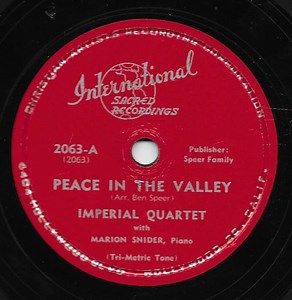 Imperial Quartet With Marion Snider - Peace In The Valley / Jesus And Me