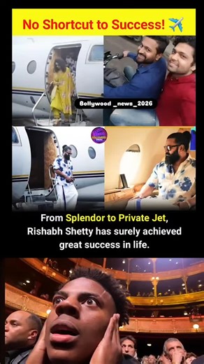 bollymedia_official on Instagram: "Hard work truly pays off 🔥💯 Few journeys reflect this truth as powerfully as that of Rishabh Shetty. His rise from riding a simple Splendor bike to owning a private jet is more than a symbol of success-it is a story rooted in discipline, belief, and relentless effort. What makes his journey remarkable is not just where he has reached, but how he chose to keep moving forward despite humble beginnings. Rishabh Shetty started his career without privilege or shor