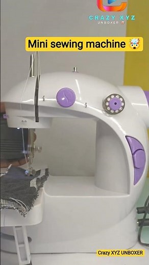 How to Set Up a Mini Sewing Machine#ElectricSewing #shorts #fyp #coolgadgets #product #diy #sewing
