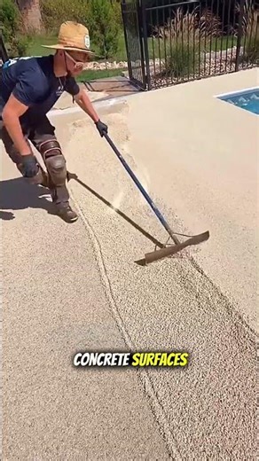 Satisfying Concrete Aggregate Leveling | Professional Pool Deck Finishing Tool