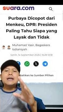 Pak purbaya dicopot dari mentri keuangan, diganti oleh siapa?