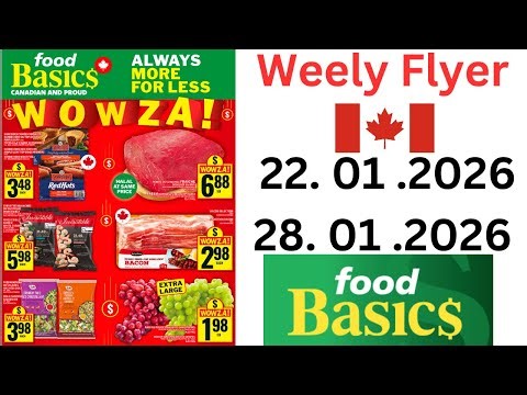 Food Basics Weekly Flyer | January 22 to 28, 2026 | Canada Deals