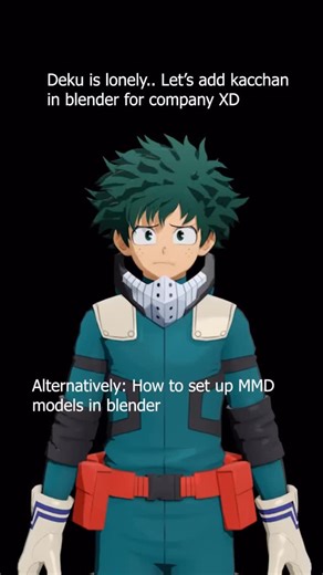 Gopika_Rakesh on Instagram: "Finally got around to doing a tutorial on how to set up MMD models in blender XD #mmd #blendertutorial #myheroacademia #3danime #blendercommunity"
