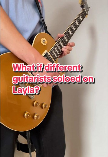 What if different guitarists soloed on Layla? #guitar #guitartok #layla