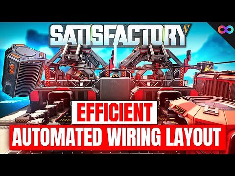 BEST Satisfactory Automated Wiring Layout For Beginners! (w/ Blueprints)