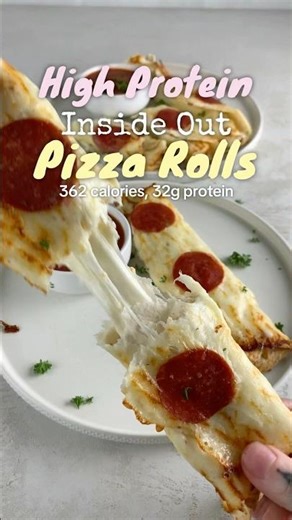 High Protein Inside Out Pizza Rolls