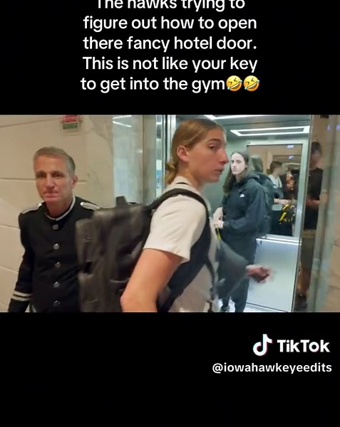 Iowa Hawks Hotel Room Door Dilemma