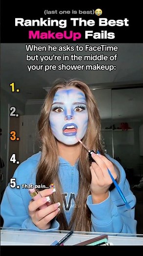 Ranking The BEST Makeup Fails 4 (new) #shortsviral