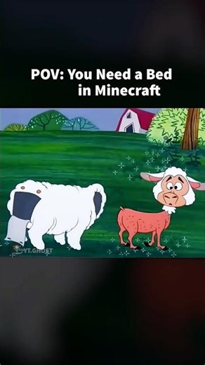 POV: First Night in Minecraft… 🐑😂 #minecraft #shorts