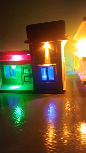 Miniature World Tutorial: How to make a Miniature Carton house with Lights | DIY #diy #diycrafts