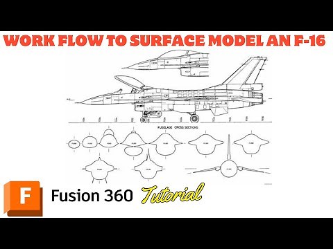 The best work flow to model an F-16 in Fusion 360 CAD?