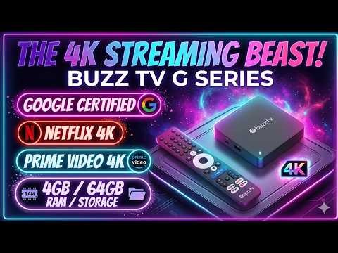 Buzz TV G Series Streaming Box | Unboxing | Set Up | My Thoughts | Google TV