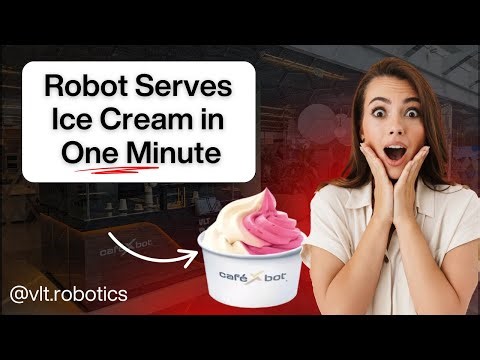 Ice Cream Robot Cafexbot in Action – Watch It Serve 3 Flavours Instantly