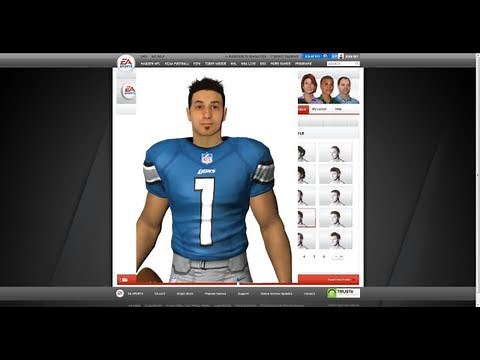 Madden 13 - How To Create YOUR Game Face