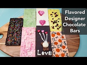 Flavoured Chocolate Bar Recipe | Designer Chocolates 7 Types | How To Make Homemade Chocolate Bars
