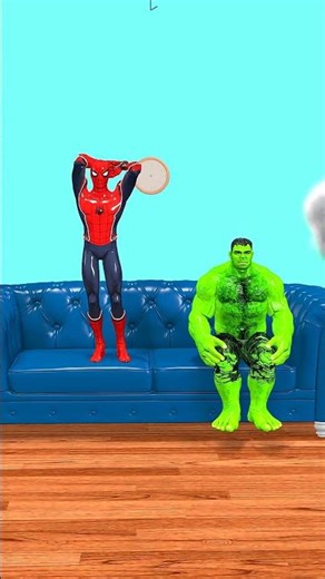 Spider-Man's Sofa Prank Gone Wrong! 😂​Don’t Mess With Hulk! 🚫💪​Spider-Man vs Hulk: Funny Moment!