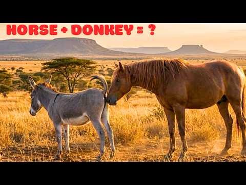 Horse + Donkey = ? | The Rare "Hinny" Explained