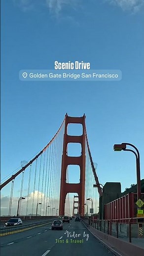 ✨ Scenic Drive Through the Iconic Golden Gate Bridge, San Francisco 🌉