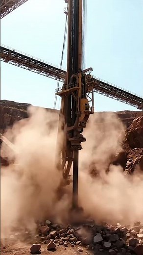 Epic Mining Drill Power! Watch This Machine Tear Through Stone 🤯