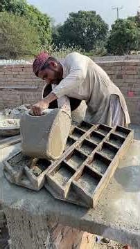 Professional Cement Tuff Tile Making Inside Mold | Perfect Finishing Process