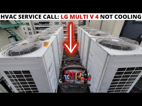 HVAC Service Call: LG Multi V Not Cooling (LG AC Not Cooling) LG Heat Recovery Unit Not Cooling