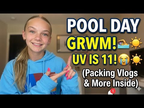 GRWM POOL DAY! 🌊👙 Aesthetic Summer Morning Routine! ☀️
