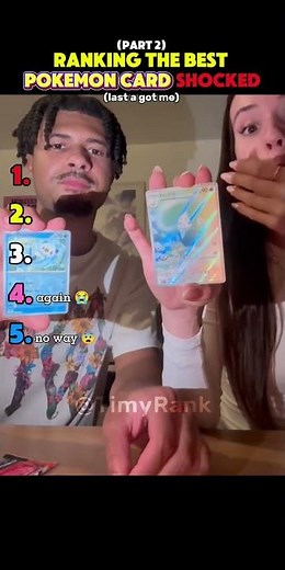 Ranking the best POKEMON CARD SHOCKED 😱🔥 #pokemon #shocked #card #shorts