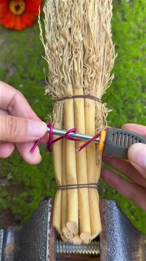The cooking 笤 binding technique taught by my aunt#Life hacks#Knot