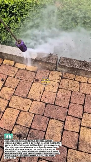 Amazing Patio Cleaning Technique | Fast Surface Restoration Process