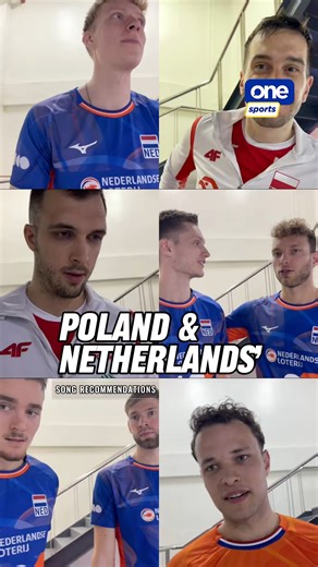 15K views · 125 reactions | BANGER  Check out some song recommendations from your favorite players from Team Netherlands and no. 1 Poland in the 2025 FIVB Men’s World Championship at the Smart Araneta Coliseum. | via Gillian Trinidad/One Sports #FIVBMWCH #Philippines2025 | One Sports | Facebook