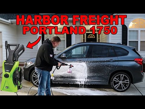 HARBOR FREIGHT PRESSURE WASHER | PORTLAND 1750 ELECTRIC PRESSURE WASHER | REVIEW & TESTING