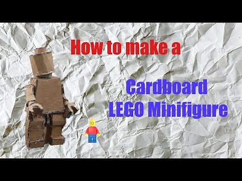 How to make a LEGO Minifigure out of cardboard