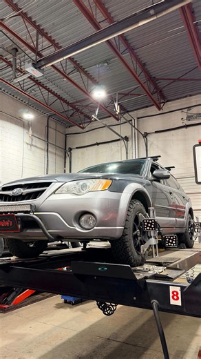 This Outback came in with worn steering components. We replaced the...