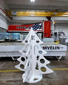 🎄 Cutting a Freestanding Stone Christmas Tree 🎄 🎁 Comment TREE and we'll send you the drawing file! | Park Industries