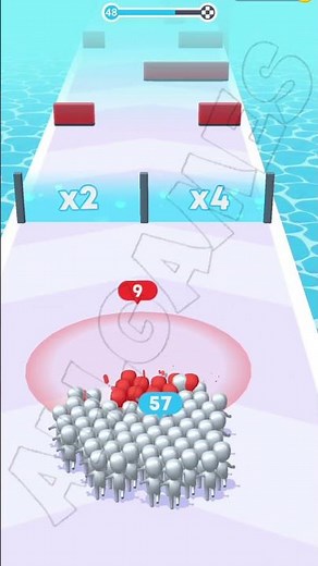 Crowd Runner LVL 48 Gameplay FUN GAME #shorts #CrowdRunner #fungames #viralvideo