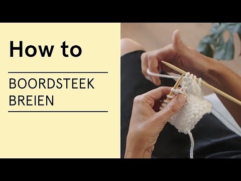 Tutorial - Boordsteek breien - VERITAS