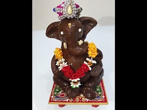 Chocolate Ganpati/How to make Chocolate Ganpati/Eco- Friendly Ganpati making at home/rekha's kitchen