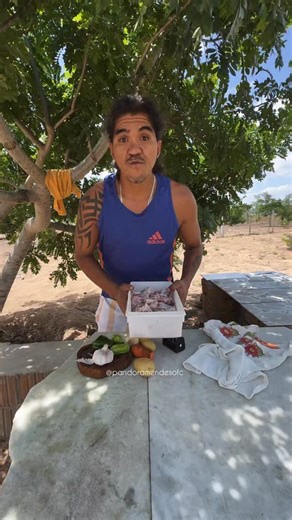 PANDORA panda 🐼  on Instagram: "Vamos preparar e temperar uma carne de bode pra cozinhar na lenha 🪵 #receitas #comida #alegria #motivação #fé #gratidão"