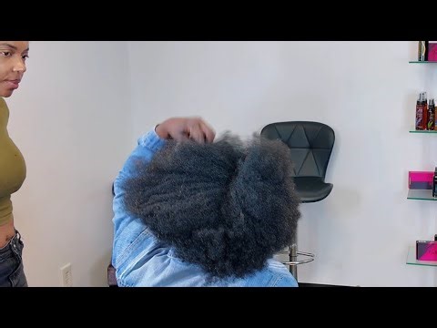 She Hadn’t Trimmed Her Hair in a Year… Look What Happened 😳 | Gray Coverage + Two Strand Twists