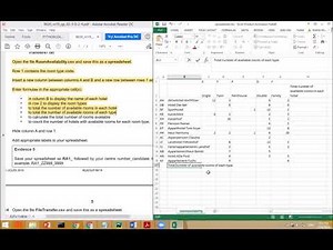 AS/A-level IT 9626 February/March 2019 Paper 2 EXCEL part 1