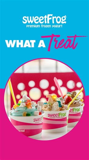 Hop on the sweet side of life at sweetFrog!  Build your swirl, load on toppings, and cool off with the crew—it’s your happy place. | sweetFrog Premium Frozen Yogurt | Facebook