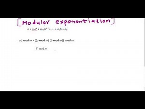 Modular exponentiation
